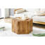  Table basse en bois aggloméré texturé avec finition grain complexe, table d'appoint moderne pour espaces de vie élégants, naturel-643198713