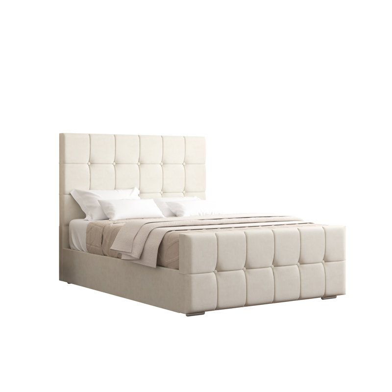 Oakpark Upholstered Bed Frame, Cream, Super King (6')