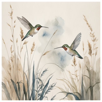 Hummingbirds In Flight Housses de couette