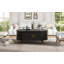 Table basse ovale en bois cannelée-440808262