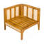 Chaise d'angle d'extérieur