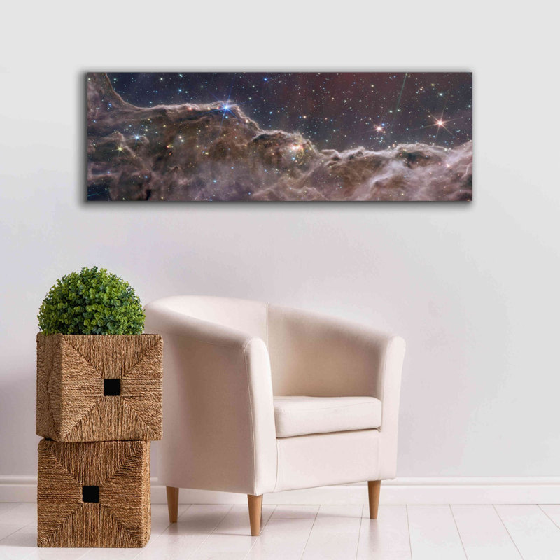 «Cosmic Cliff in the Carina Nebula» par la NASA, art mural sur toile, H 20 po x l 60 po x P 1,5 po