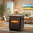 Space Heater With Uvc Air Purification, 1500W/1000W/Eco Mode, Thermostat & Temperature Control, 12-Hour Timer, Led Display, Tip-Over & Overheat Protection, Child Safety Lock, Remote Control, Compact Design