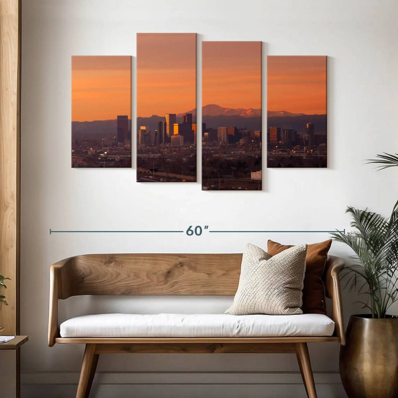 Coucher de soleil Sireci Denver, H 32 po x l 52 po