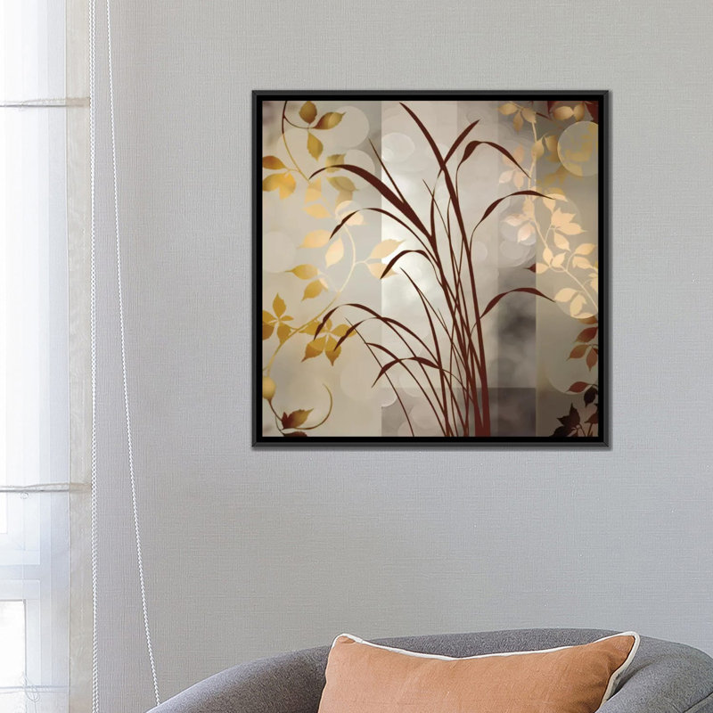 « a doux breeze ii », reproduction d’impression sur toile tendue, H 26 po x l 26 po x P 1,5 po, Toile avec cadre noir