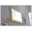 Miroir de salle de bain à DEL avec cadre en aluminium, fixation murale, antibuée, mémoire, 3 couleurs, gradation continue