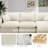  6-Seater Sectional Sofa Comfy Cloud Couch for Living Room, Modern Upholstered Modular Sectional Sofa Convertible Deep Seat Sofa, Removable & Washable Cushion Covers-102531903