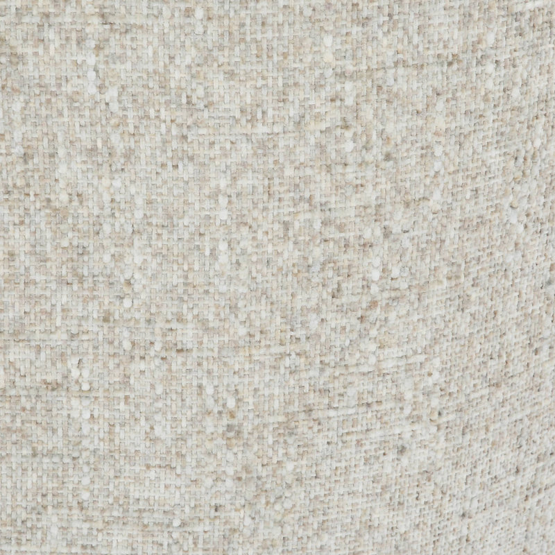 Cayliana Upholstered Swivel Accent Chair with Footstool, Cream