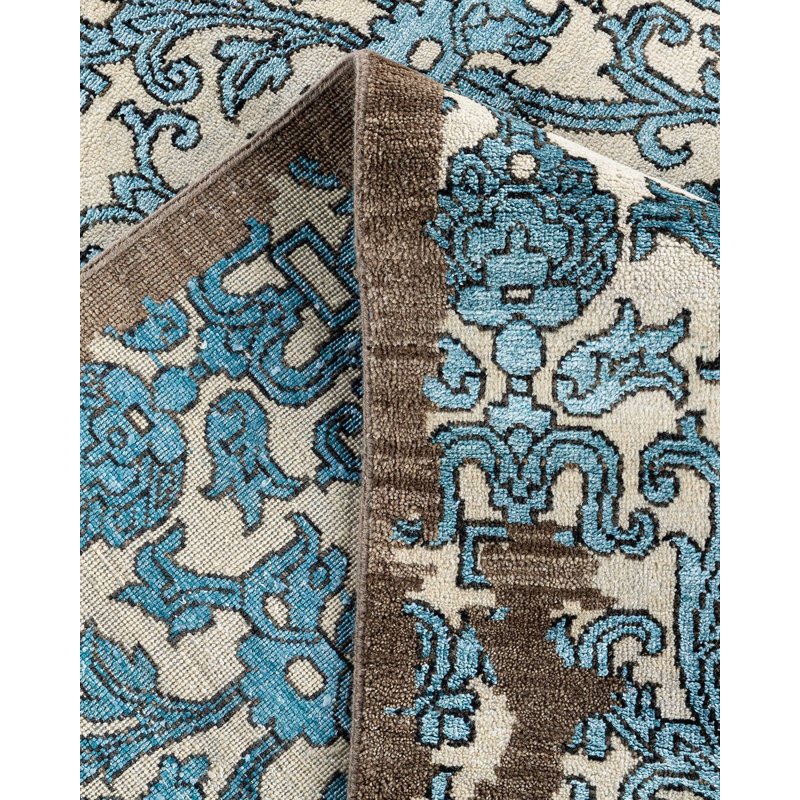 Overdyed One-of-a-Kind 9' 2" x 12' 1" Hand Knotted Area Rug