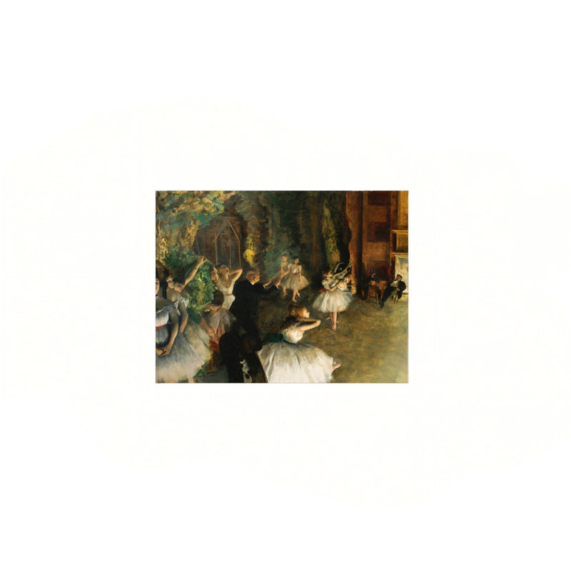 Répétition du ballet sur toile tendue sur toile 24 po x 18 po