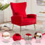 Upholstered velvet armchair-1158028234