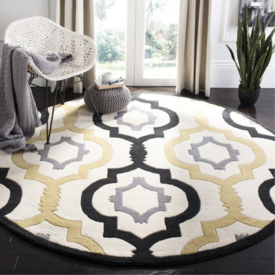 Carolene Hand Tufted Wool Geometric Rug