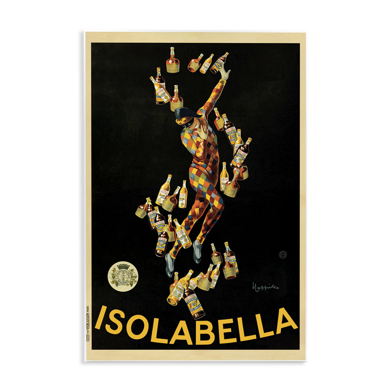 «Islabella», affiche d'art rétro sur plaque par Vintage, H 19 po x l 13 po