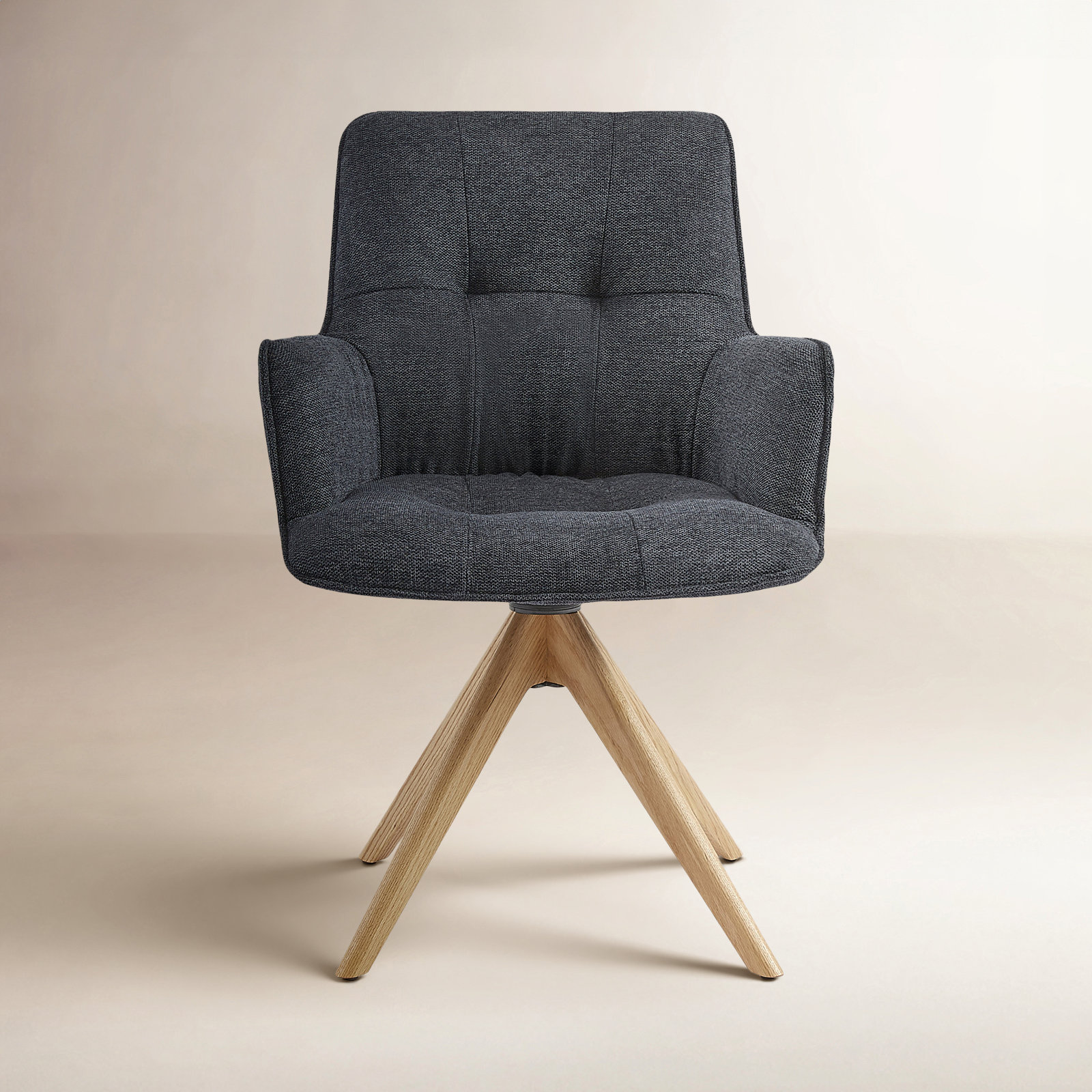 Jadel Office Chair, Dark Gray Basketweave