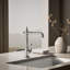 Artifacts Single-Hole Kitchen Sink Faucet with 13-1/2-in Swing Spout, Victorian Spout Design-30974448