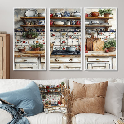 Country Kitchen Rustic Dream II - ensemble de reproductions d'art mural de cuisine
