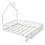 Lit plateforme avec garde-corps Wood House-270198526