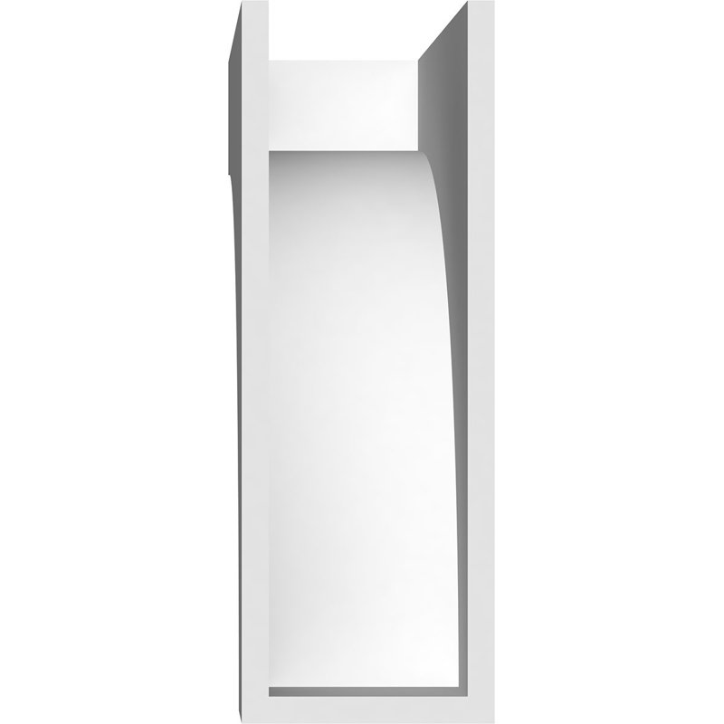 3"W x 10"D x 10"H Standard Stockport Architectural Grade PVC Corbel, 10"H x 3"W x 10"D