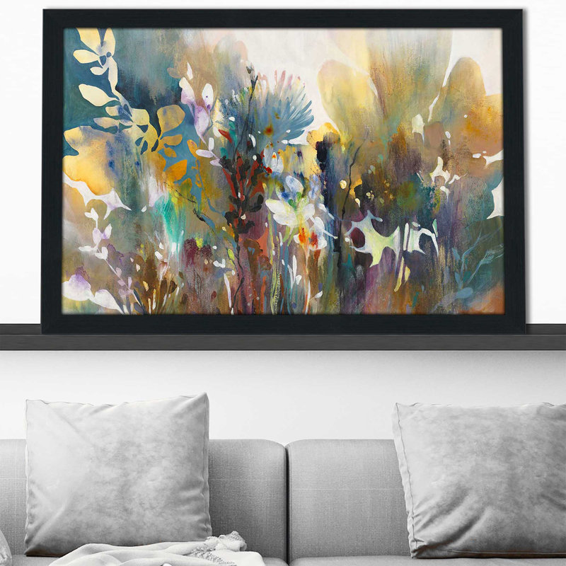 Heartfelt - peinture à cadre flottant, Cadre espresso, H 21,5 po x l 27,5 po x P 0,75 po