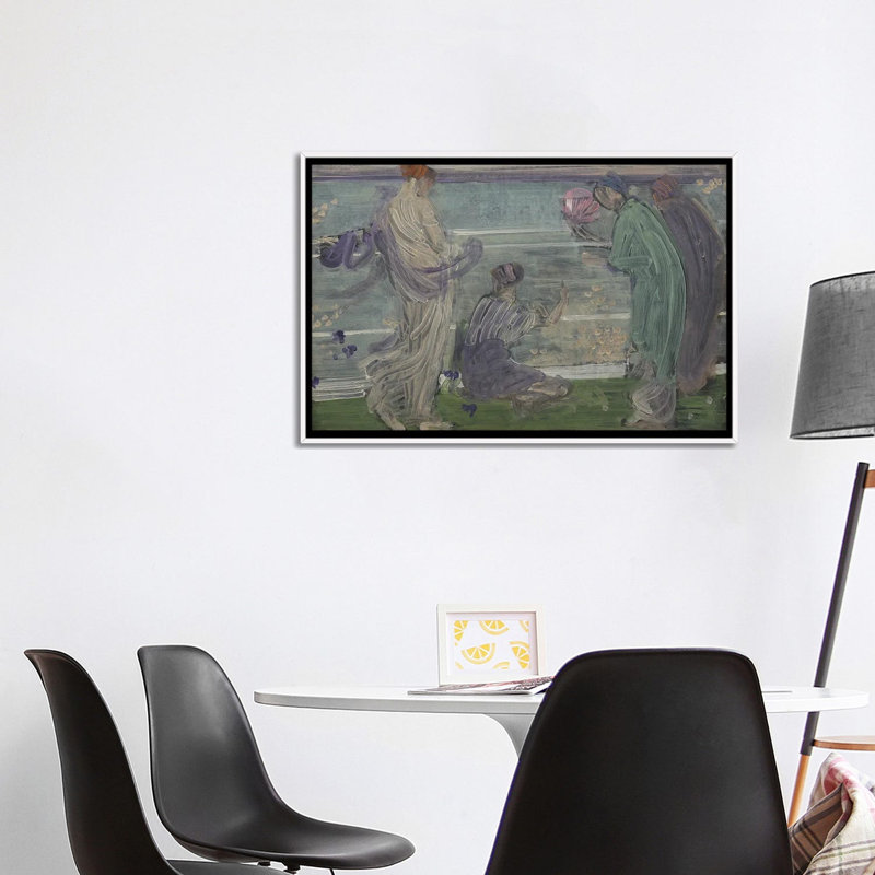 Print, 66.04 cm H x 101.6 cm W x 4.445 cm D, White