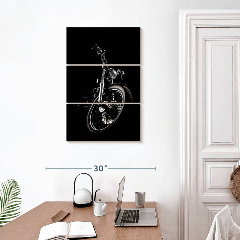 Mehar Chopper Motorcycle, 32" H x 20" W