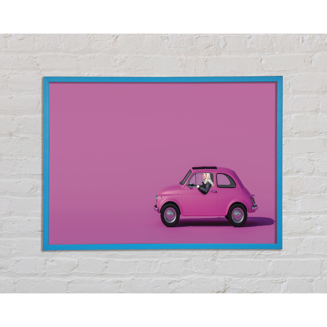 Rosa Fiat 500 Classic - Druck