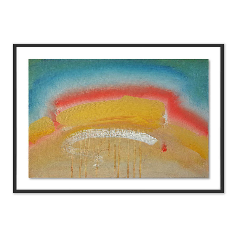 Waltzer Print by Charles Stuart, Black, 34" H x 48" W x 2.5" D
