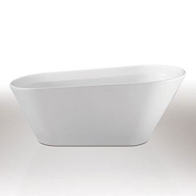 61'' x 30'' Freestanding Soaking Acrylic Bathtub
