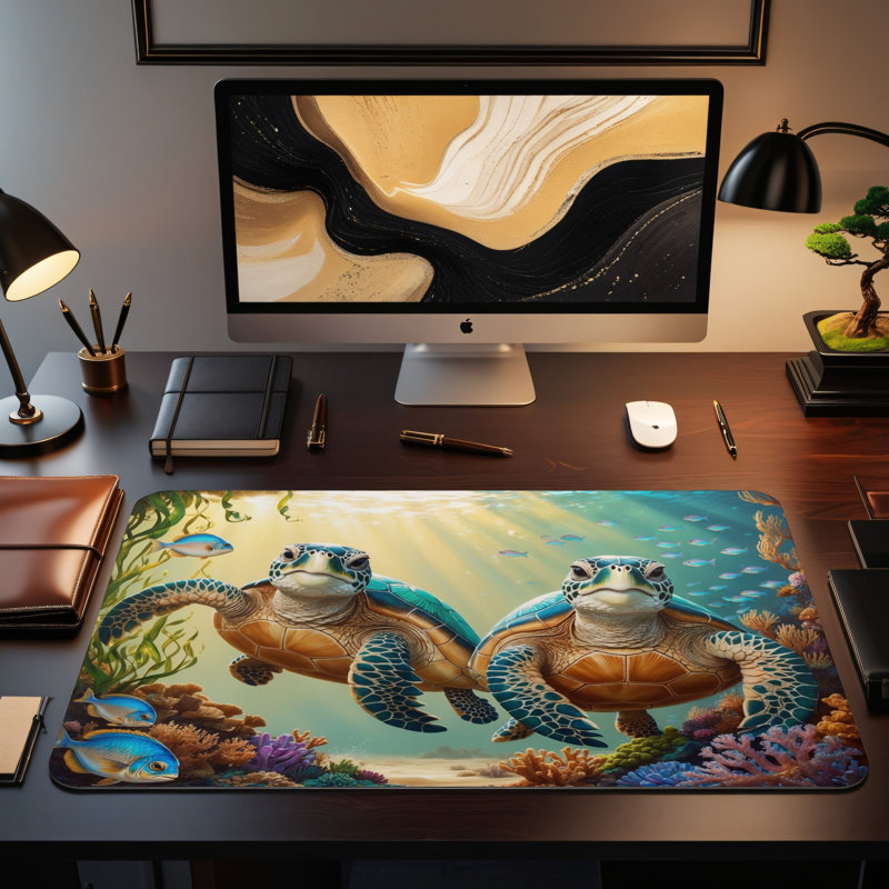 Polyester Desk Pad, 31.5x15.5