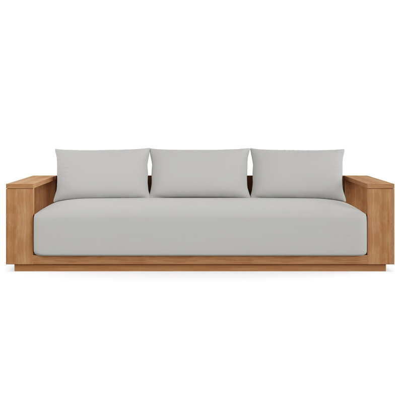 Beja Luxe Sofa - Silver, Light Gray