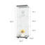 Vitrine en verre avec 3 tablettes-358049165