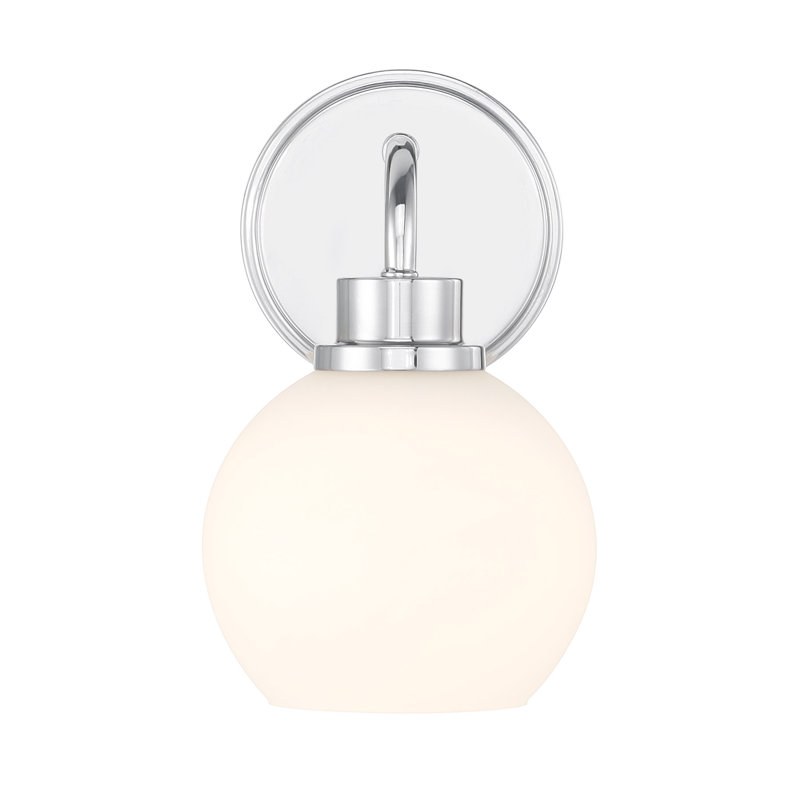 Maverick 1-Light Wall Sconce in Chrome, Chrome
