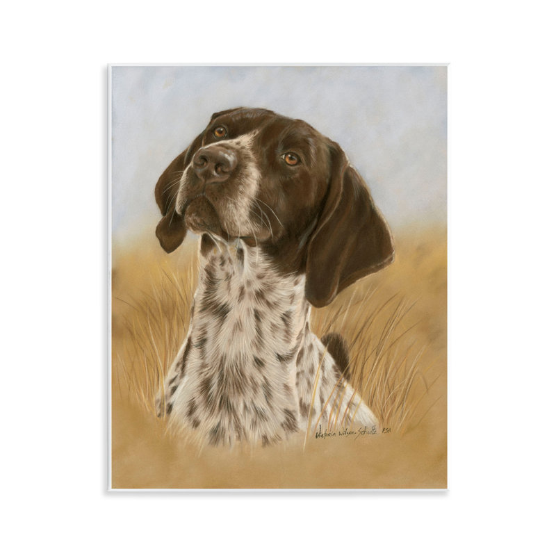 Pointer Hunting Dog Wall Plaque Art by Victoria Schultz