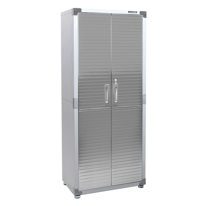 Seville Classics UltraHD Storage Cabinet, 30" W x 18" D x 72" H, Granite