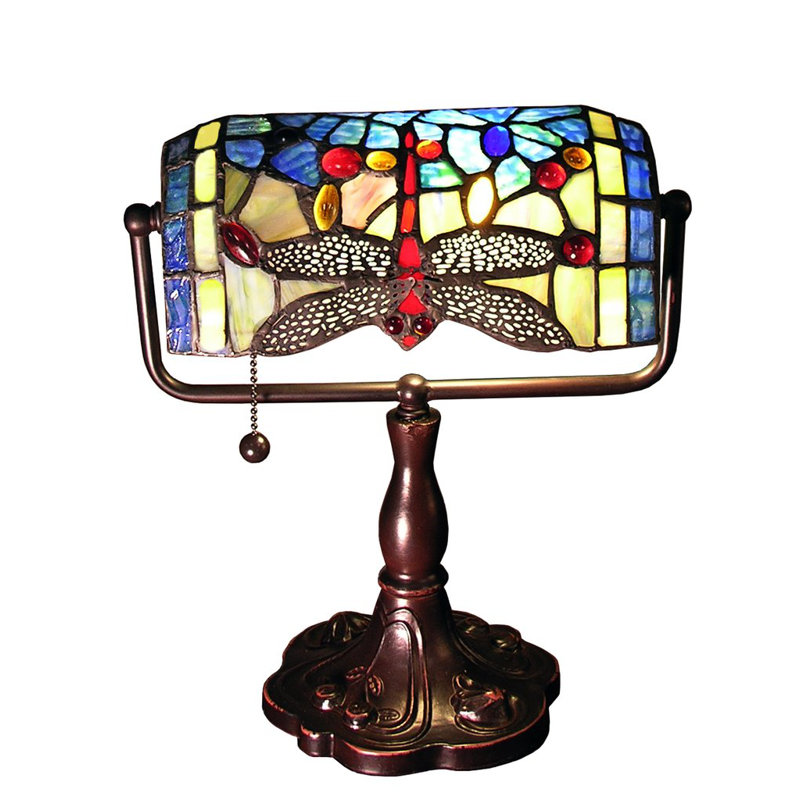 Lampe de banquier métallique 12 po Ziemer, Bleu