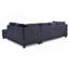 Canapé modulaire (sans repose-pieds), noir-601286375