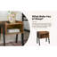 Table de chevet en brun rustique