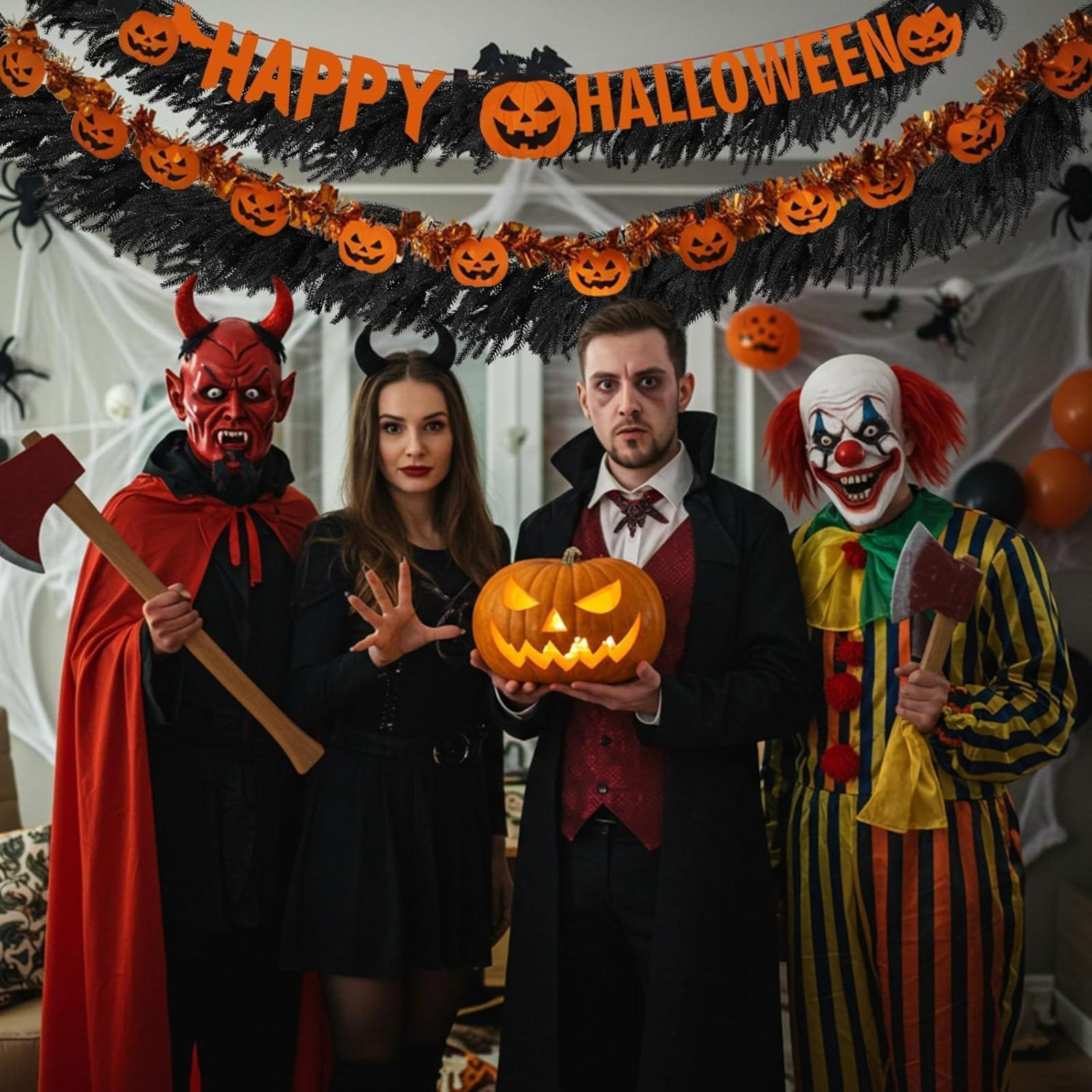 71" Halloween Garland