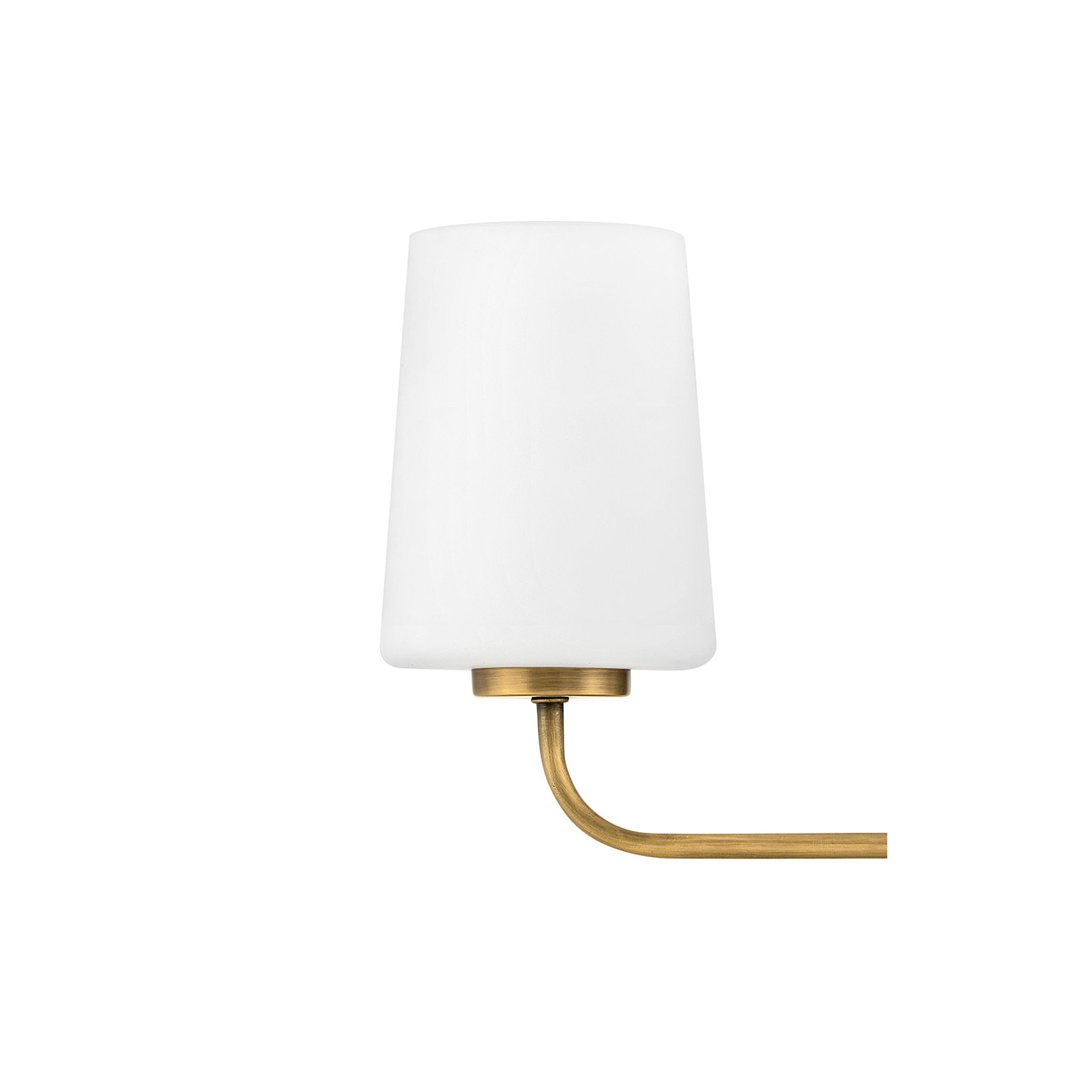 Fitz 3 Light Frosted Dimmable Vanity Light, Lacquered Brass