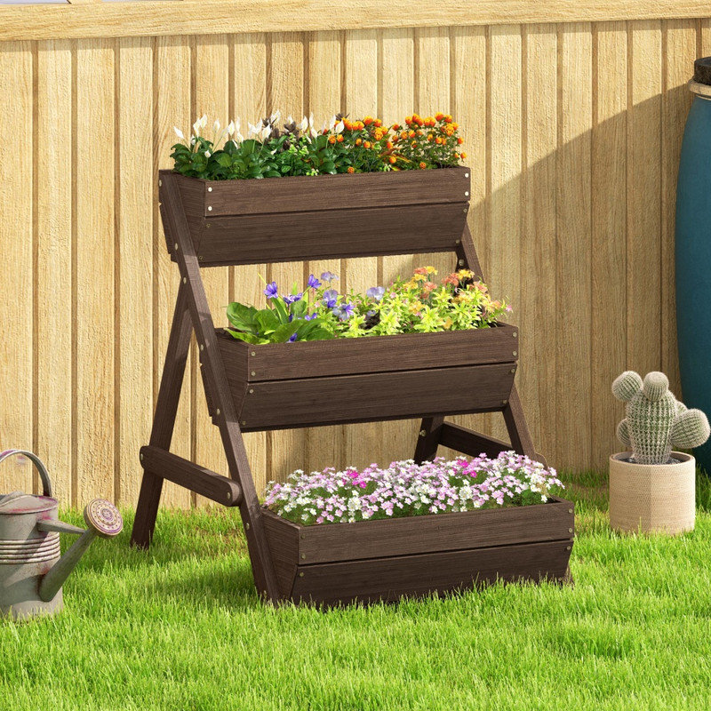 Wood Raised Garden Bed