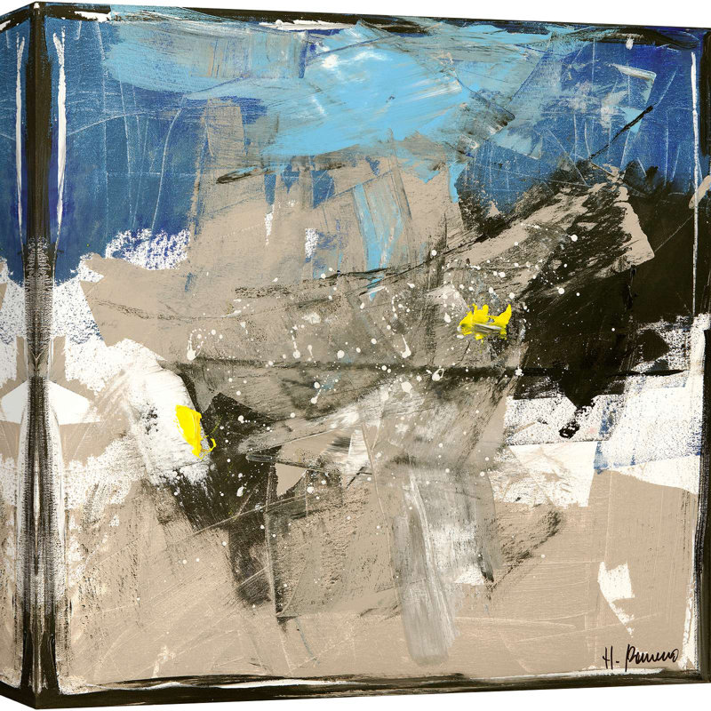 Abstract Gray Iron by H. Romero - Wrapped Canvas Print, 70cm H x 70cm W