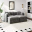 Canapé-lit en chenille moderne avec repose-pieds-1006864266-1006864278