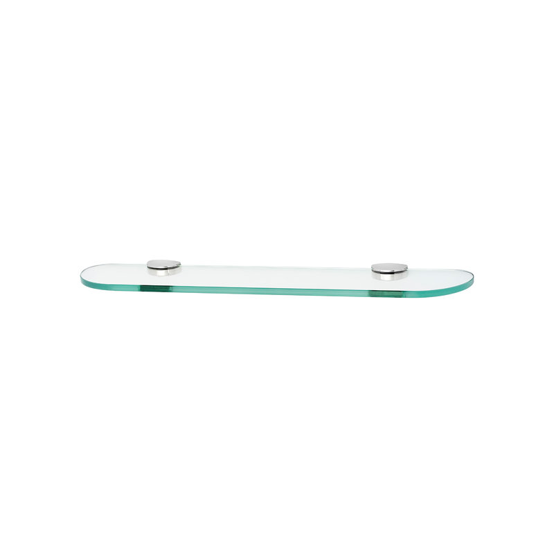 Euro 18" W Wall Shelf, Polished Chrome, 1.2" H x 24" W x 5" D