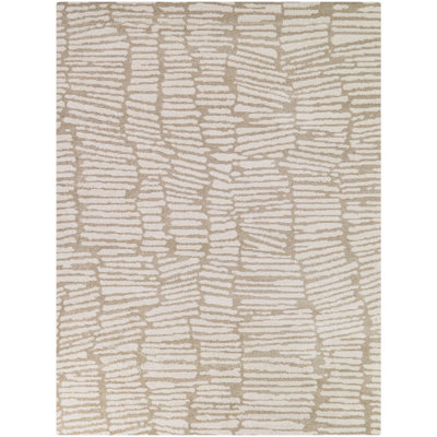 Conesville Tan Modern Abstract Area Rug