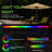 7.5 Ft Solar Umbrella, 32 COLORFUL LED Lighted Patio Umbrella,Outdoor Umbrella, Yard Umbrella, Market Umbrella With 8 Sturdy Ribs, Push Button Tilt And Crank-106691770
