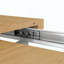 Table de salle à manger, 4 à 6 places assises, table rétractable, base en métal et tubes en acier inoxydable
