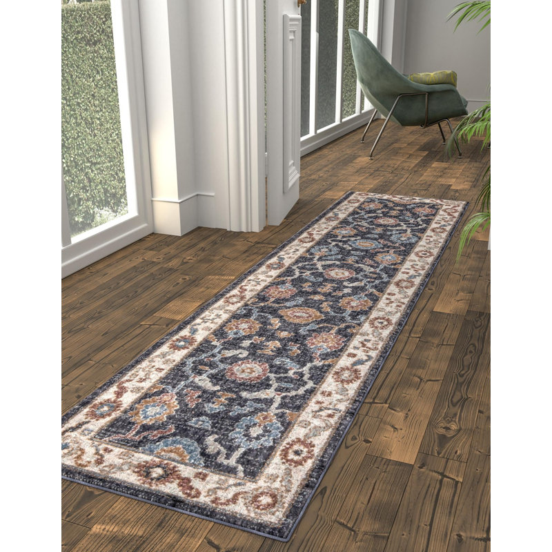 Policarpio Oriental Indoor Rug, Runner 2'7" x 12'