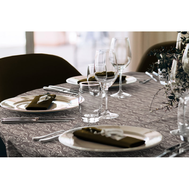 Bramley Tablecloth, Dark Brown, 130cm W x 190cm L