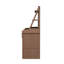 Banc de jardin, poste de travail avec tablette de rangement, tiroir et armoire-362136538