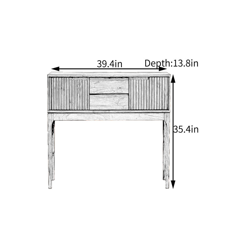 Armoire d'entrée simple, H 35,4 po x l 39,4 po x P 13,8 po